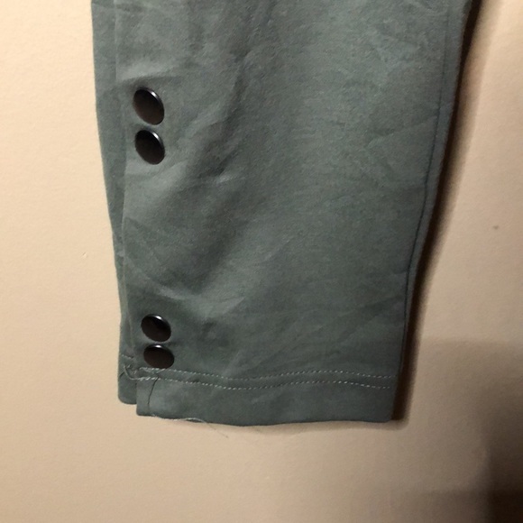 Nanette lepore green snap high waist dress pant - Picture 2 of 5